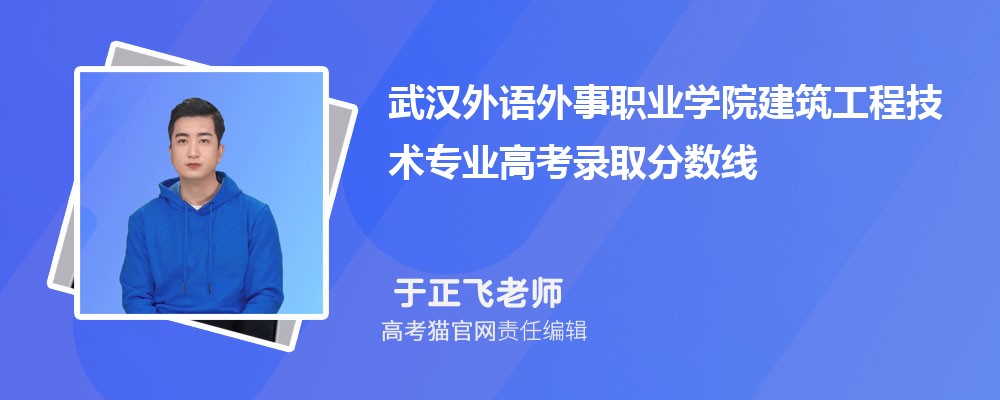 武汉外语外事职业学院建筑工程技术专业高考录取分数线是多少?附历年最低