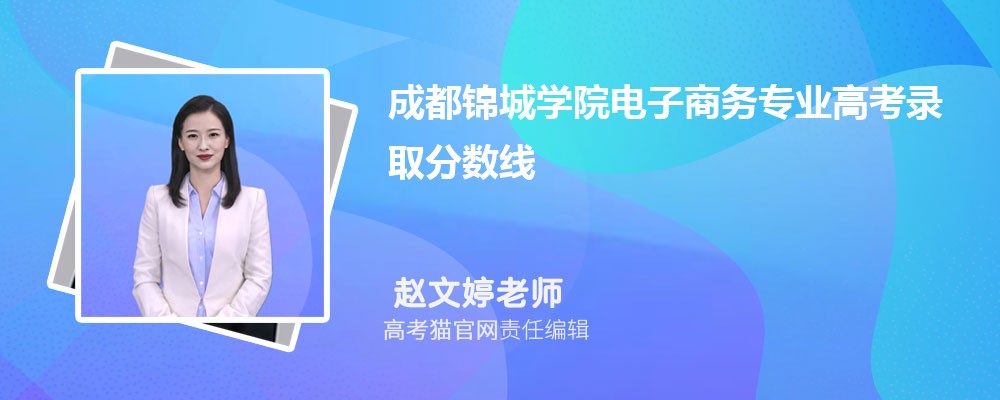 成都锦城学院电子商务专业高考录取分数线是多少?附历年最低分排名